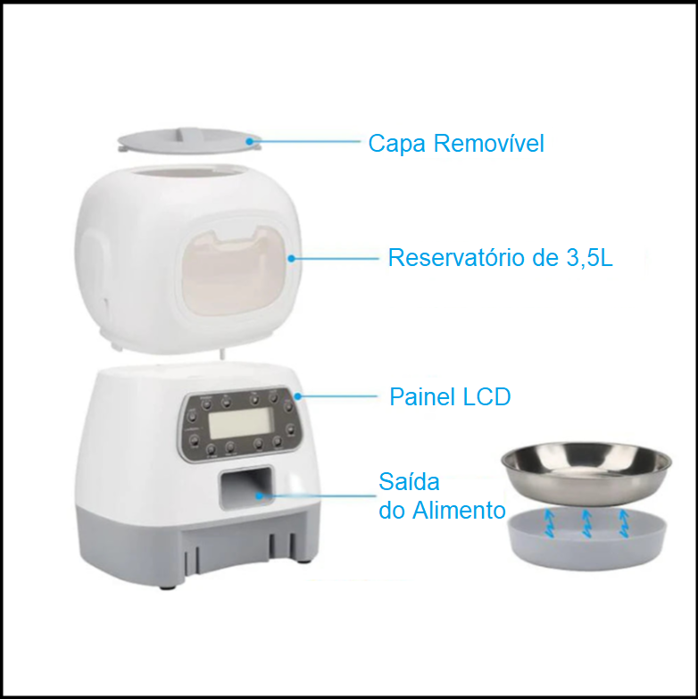 Comedor Pet Automático 3,5L