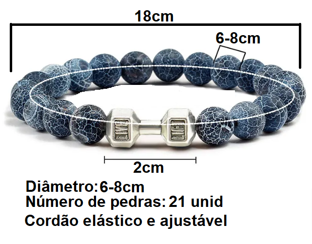 Pulseira de pedras Vulcânicas