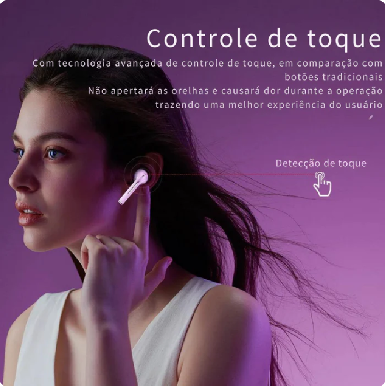 Fone de ouvido Xiaomi Wireless com cancelamento de ruído Bluetooth 5.3